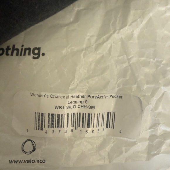 Pact womens charcoal heather pureactive pocket legging small - Picture 5 of 6